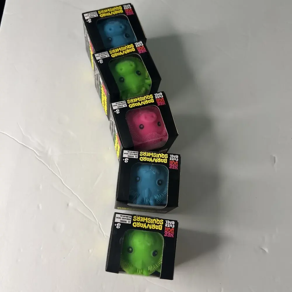 New Sealed Authentic Schylling Needoh Barnyard Squisher 5 total